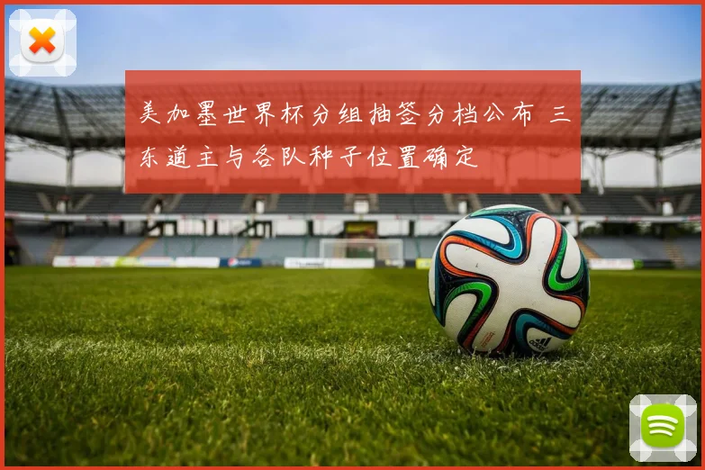 美加墨世界杯分组抽签分档公布 三东道主与各队种子位置确定